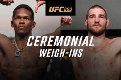 Ufc 293: Ceremonial Weigh In