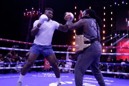 Video: Francis Ngannou Slams Pads During Public Training For Tyson