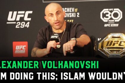 Alexander Volkanovski: 'if Roles Were Reversed, This Fight Isn't Happening.