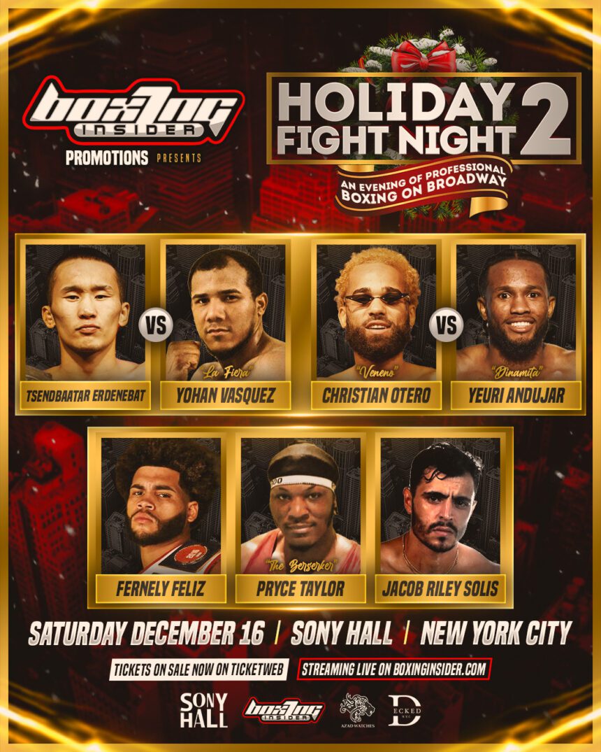 Holiday Fight Night 2 By Boxinginsider To Be Announced On