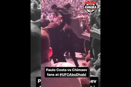 Slow Motion Of Paulo Costa Attacked By Khamzat Chimaev Fans