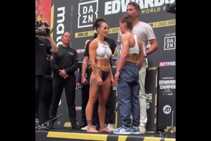 Cherneka Johnson Vs. Ellie Scotney Weigh In Face Off (matchroom