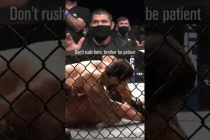 Coach Khabib Instructing Islam Makhachev To A Kimura Submission Win