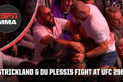 Sean Strickland And Dricus Du Plessis Get Into Fight In