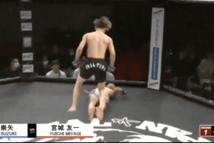 Video: 4 Seconds Flying Knee!