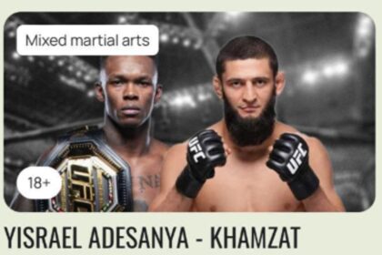 Israel Adesanya Vs. Khamzat Chimaev Fight 'leaked' On Saudi Ticket