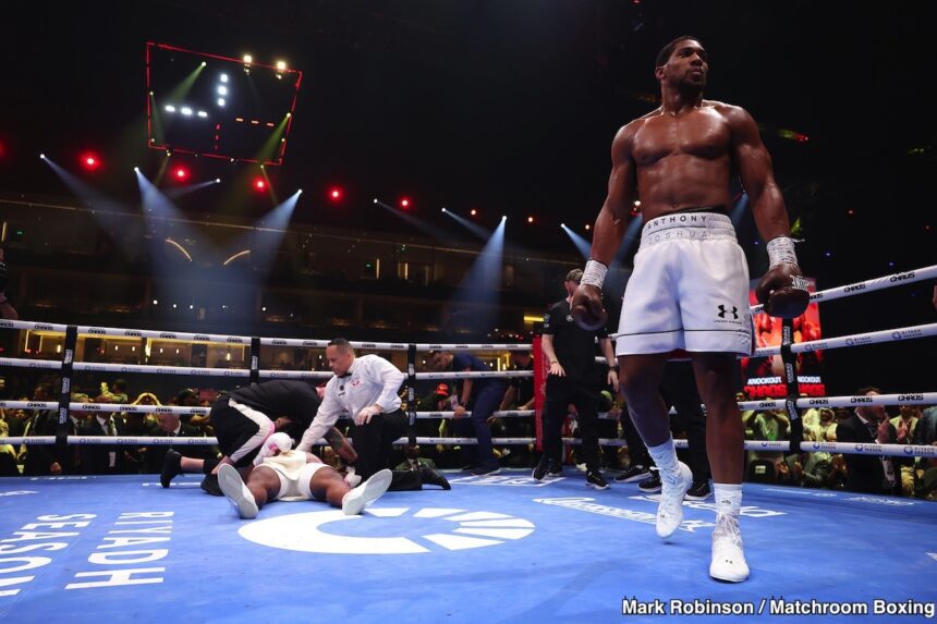 Video: Anthony Joshua's 4th Win In A Row