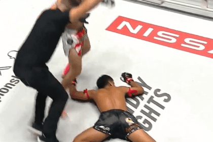 Video: Massive Elbow Ko Ends With Fighter Doing The Split