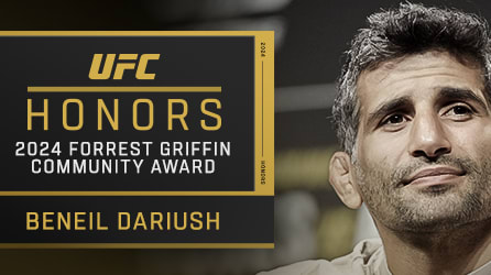 Ufc News: Beneil Darish Wins 2024 Forrest Griffin Community Award