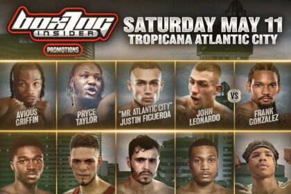 Boxing Returns Saturday Night At Tropicana Atlantic City, Tickets On