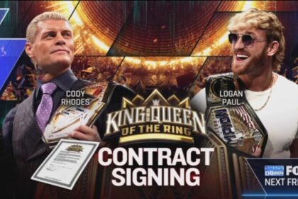 Cody Rhodes And Logan Paul Contract Signing, King And Queen