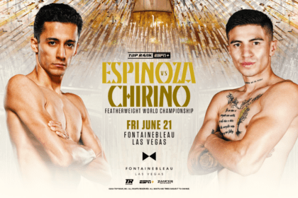 Rafael Espinoza Sergio Chirino Wbo Title Fight Set, June 21 At