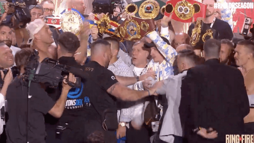 Usyk Overwhelms Fury, Security Steps In