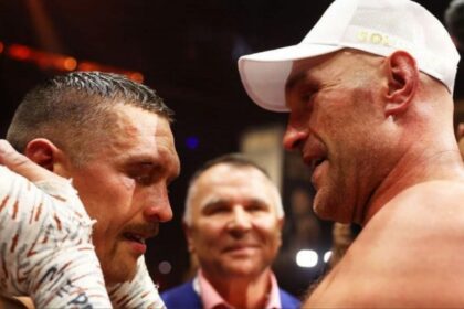 Usyk Pays Heartfelt Tribute To His Late Father After Triumphant