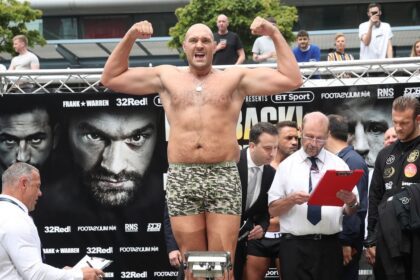 Watch The Tyson Fury Vs. Oleksandr Usyk Weigh In Video At