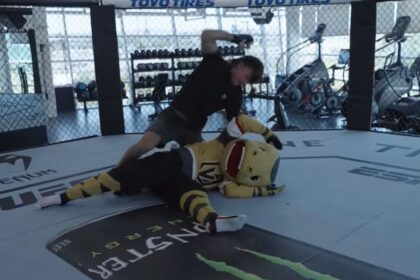 Diego Lopes Dominates Las Vegas Knights Mascot In Ufc 303