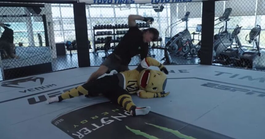 Diego Lopes Dominates Las Vegas Knights Mascot In Ufc 303