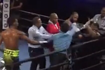 Referee Strikes Back At Boxer's Sucker Punch In Unusual Post Fight