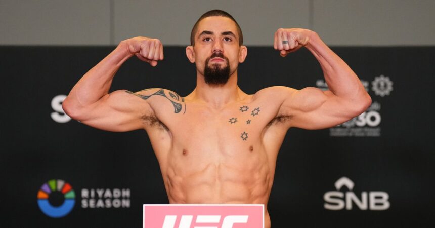 Results Of Ufc Saudi Arabia Weigh In: Robert Whittaker And Ikram