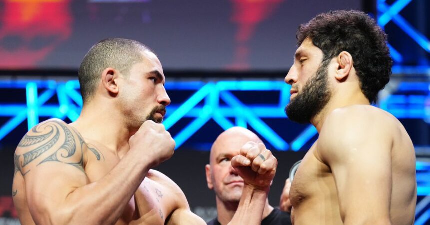 Results Of Ufc Saudi Arabia: Whittaker Vs. Aliskerov