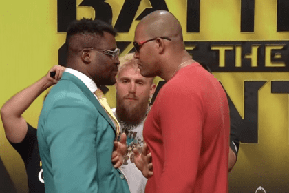 Massive Showdown! Ngannou Locks Eyes With Ferreira!