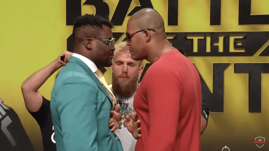 Massive Showdown! Ngannou Locks Eyes With Ferreira!