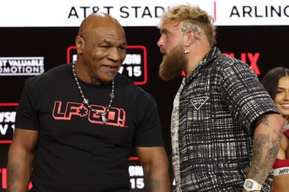 Mike Tyson And Jake Paul Engage In Shoving Match During