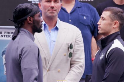 Terence Crawford And Israil Madrimov Engage In Intense Faceoff Before