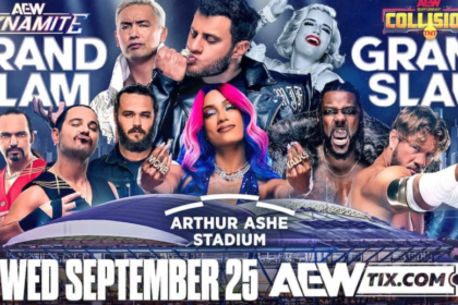 Aew Grand Slam Introduces Lumberjack Strap Match, Tornado Trios Match,