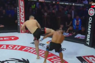 Damir Ismagulov Lands Stunning Spinning Kick Knockout In Ufc Fight