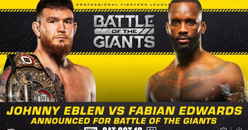 Eblen To Face Edwards In Pfl's 'battle Of The Giants'