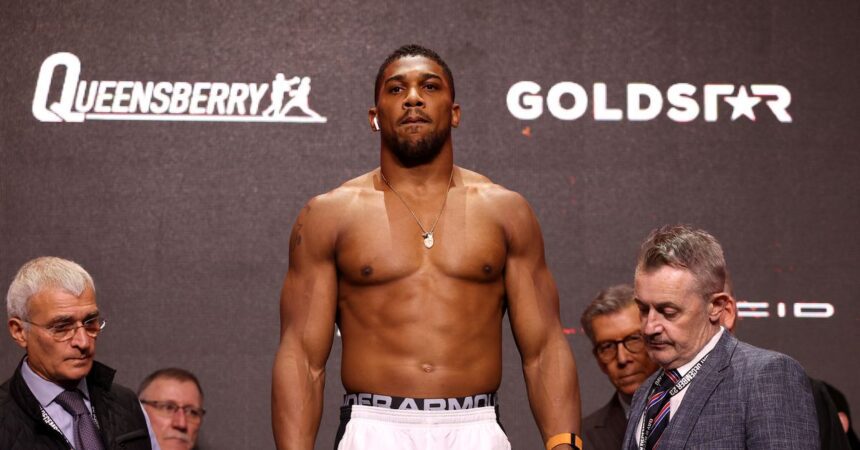 Joshua And Dubois Weigh In Scheduled For 1 P.m. Et