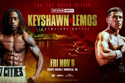 Keyshawn Davis To Face Off Against Gustavo Lemos In Highly