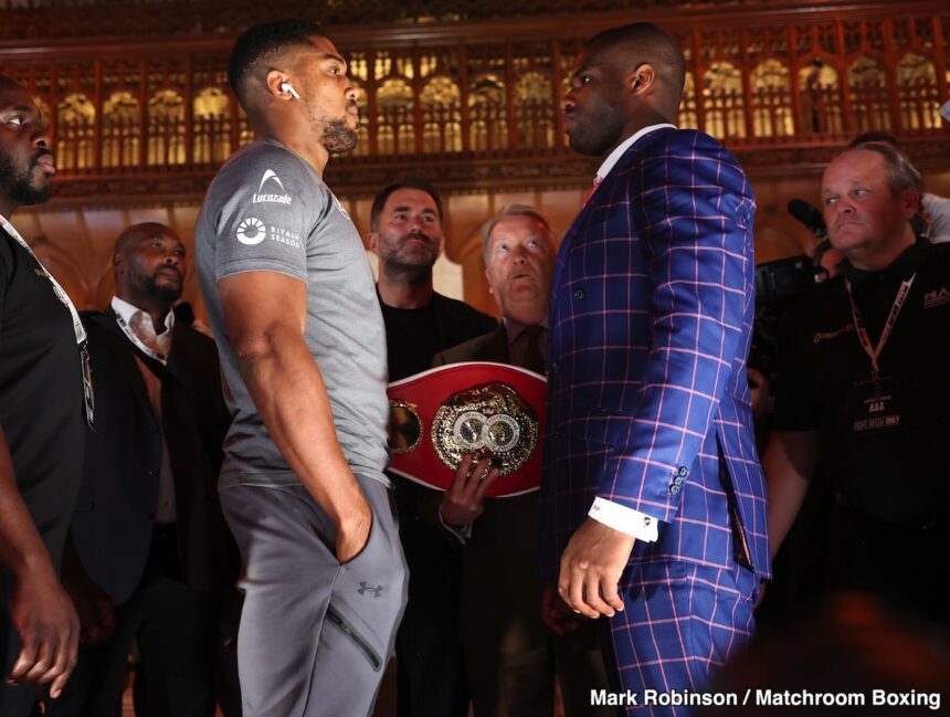 Live Results: Joshua Vs. Dubois Boxing Match Tonight